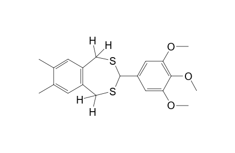 1,5-dihydro-7,8-dimethyl-3-(3,4,5-trimethoxyphenyl)-3H-2,4-benzodithiepin