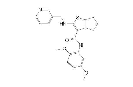 4H-cyclopenta[b]thiophene-3-carboxamide, N-(2,5-dimethoxyphenyl)-5,6-dihydro-2-[(3-pyridinylmethyl)amino]-