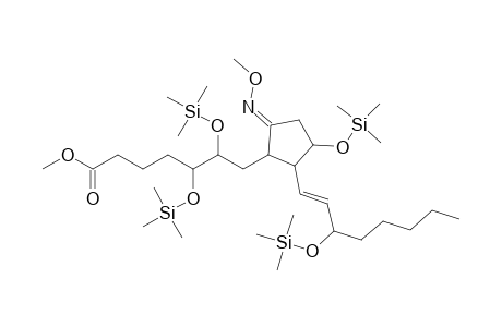 Methyl 5,6-di(trimethylsiloxy)-7-(2-(3-trimethylsiloxy)-1-octenyl)-3-(trimethylsiloxy)-5-methoxyiminocyclopentyl)heptanoate