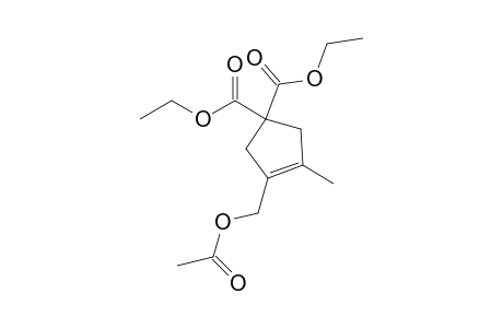 Diethyl 3-acetoxymethyl-4-methyl-3-cyclopentene-1,1-dicarboxylate