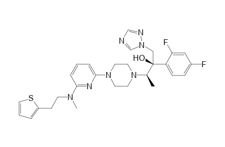 (2R,3R)-2-(2,4-difluorophenyl)-3-(4-(6-(methyl(2-(thiophen-2-yl)ethyl)amino)pyridin-2-yl)piperazin-1-yl)-1-(1H-1,2,4-triazol-1-yl)butan-2-ol