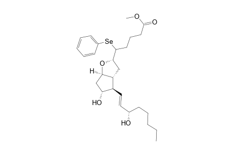 Prost-13-en-1-oic acid, 6,9-epoxy-11,15-dihydroxy-5-(phenylseleno)-, methyl ester, (6S,9.alpha.,11.alpha.,13E,15S)-