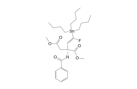 (+/-)-ALPHA,BETA-DIMETHYL-N-BENZOYL-ALPHA-(E)-[2'-FLUORO-2'-(TRI-N-BUTYL)-STANNYL]-VINYLASPARTATE