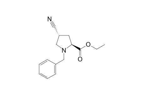 (2S,4R)-1-(benzyl)-4-cyano-pyrrolidine-2-carboxylic acid ethyl ester