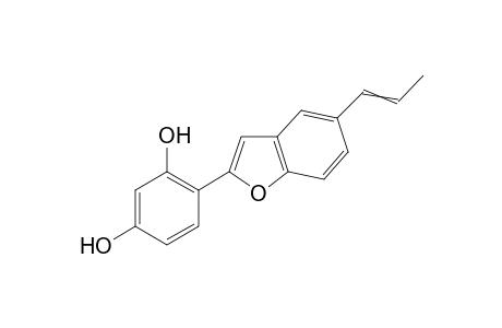 2-(2,4-dihydroxyphenyl)-5-propenylbenzofuran