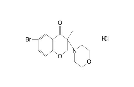 6-bromo-3-methyl-3-morpholino-4-chromanone, hydrochloride