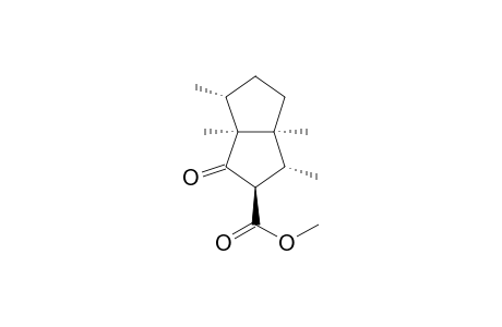 2-Pentalenecarboxylic acid, octahydro-1,3a,4,6a-tetramethyl-3-oxo-, methyl ester, (1.alpha.,2.beta.,3a.alpha.,4.alpha.,6a.alpha.)-(.+-.)-