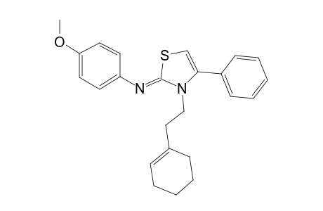 4-Thiazolin-2-imine, 3-(2-cyclohexenylethyl)-2-(4-methoxyphenyl)-4-phenyl-