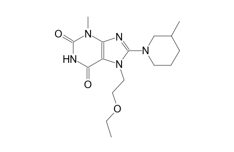 7-(2-ethoxyethyl)-3-methyl-8-(3-methyl-1-piperidinyl)-3,7-dihydro-1H-purine-2,6-dione