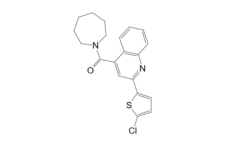 1-Azepanyl-[2-(5-chloro-2-thiophenyl)-4-quinolinyl]methanone