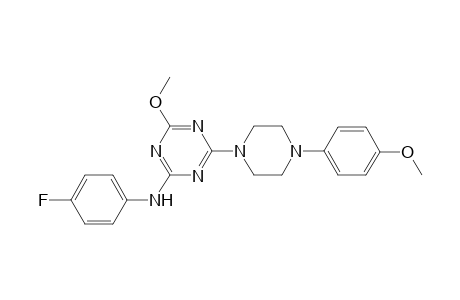 (4-fluorophenyl)-[4-methoxy-6-[4-(4-methoxyphenyl)piperazino]-s-triazin-2-yl]amine