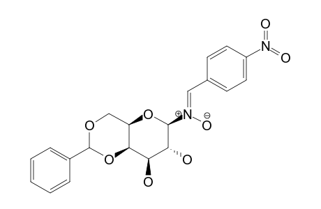 .beta.-D-Glucopyranosylamine, N-[(4-nitrophenyl)methylene]-4,6-o-(phenylmethylene)-, N-oxide, [1(Z),4(R)]-