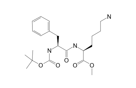 (2S)-6-amino-2-[[(2S)-2-(tert-butoxycarbonylamino)-3-phenyl-propanoyl]amino]hexanoic acid methyl ester