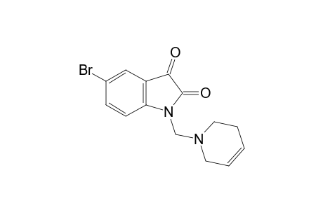 5-bromo-1-[(1,2,3,6-tetrahydro-1-pyridyl)methyl]indole-2,3-dione