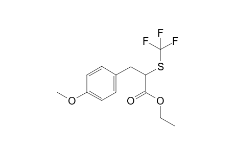 2-[(trifluoromethyl)thio]-3-(4-methoxyphenyl)propanoic acid ethyl ester