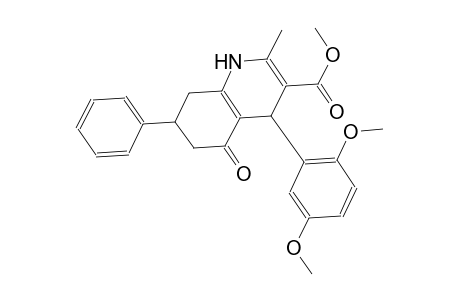 methyl 4-(2,5-dimethoxyphenyl)-2-methyl-5-oxo-7-phenyl-1,4,5,6,7,8-hexahydro-3-quinolinecarboxylate