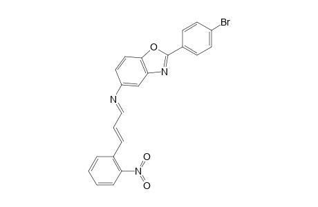 2-(4-bromophenyl)-N-[(E,2E)-3-(2-nitrophenyl)-2-propenylidene]-1,3-benzoxazol-5-amine