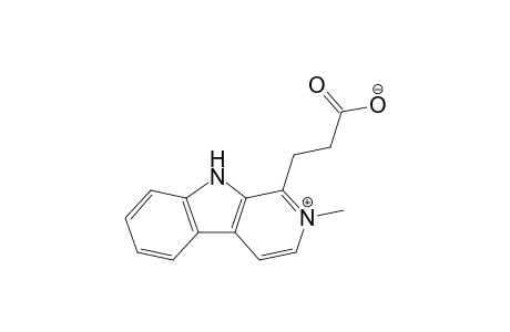 3-(2-Methyl-9H-$b-carbolin-2-ium-1-yl)propionate