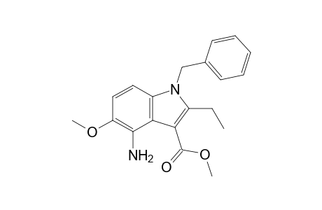 4-Amino-1-benzyl-2-ethyl-5-methoxy-indole-3-carboxylic acid methyl ester