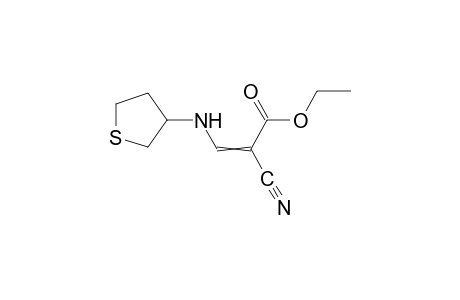 2-cyano-3-[(tetrahydro-3-thienyl)amino]acrylic acid, ethyl ester