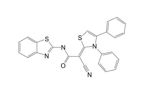 N-(Benzothiazol-2-yl)-2-cyano-2-(3,4-diphenylthiazol-2-ylidene)acetamide