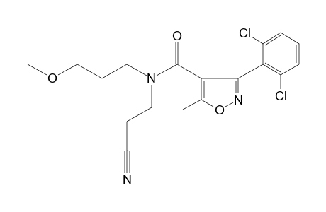 N-(2-cyanoethyl)-3-(2,6-dichlorophenyl)-N-(3-methoxypropyl)-5-methyl-4-isoxazolecarboxamide