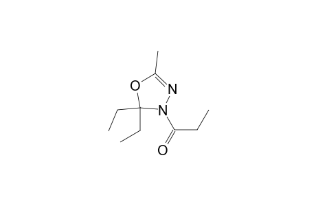 1-(2,2-diethyl-5-methyl-1,3,4-oxadiazol-3-yl)-1-propanone