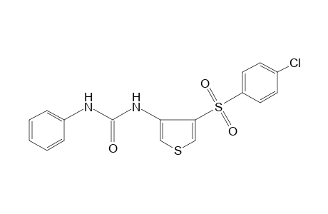 1-{4-[(p-chlorophenyl)sulfonyl]-3-thienyl}-3-phenylurea