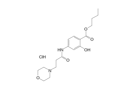 4-(3-MORPHOLINOPROPIONAMIDO)SALICYLIC ACID, BUTYL ESTER, HYDROCHLORIDE