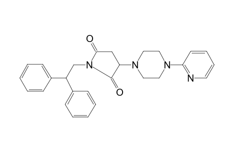 1-(2,2-Diphenylethyl)-3-[4-(2-pyridinyl)-1-piperazinyl]-2,5-pyrrolidinedione