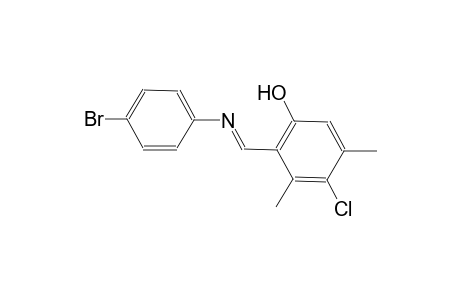 2-{(E)-[(4-bromophenyl)imino]methyl}-4-chloro-3,5-dimethylphenol