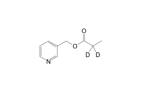 3-pyridylmethyl 2,2-dideuteriopropanoate