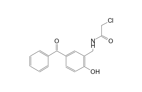 acetamide, N-[(5-benzoyl-2-hydroxyphenyl)methyl]-2-chloro-