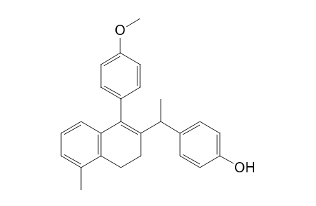 4-(1-(1-(4-Methoxyphenyl)-5-methyl-3,4-dihydronaphthalen-2-yl)ethyl)phenol