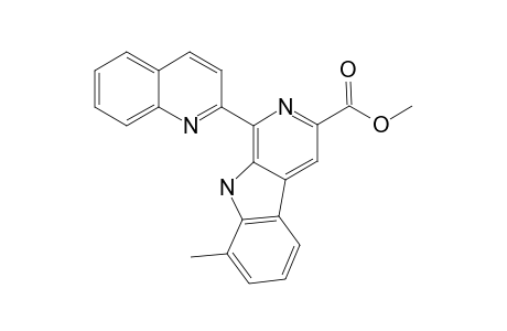 Methyl 6-(quinolin-2-yl)-4-methylpyridino[4,5-b]indole-8-carboxylate