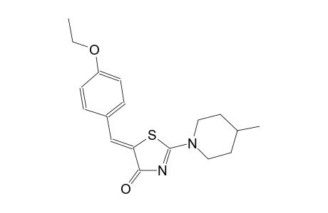 (5Z)-5-(4-ethoxybenzylidene)-2-(4-methyl-1-piperidinyl)-1,3-thiazol-4(5H)-one