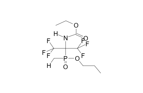 METHYL(ALPHA-ETHOXYCARBAMOYLHEXAFLUOROISOPROPYL)PHOSPHINIC ACID,PROPYL ESTER