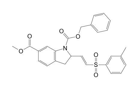 Methyl N-(carbobenzyloxy)-2-[(E)-(2-p-toluenesulfonyl)ethenyl]indoline-6-carboxylate