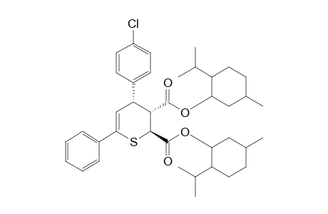 di-(-)-menthyl (2S,3R,4R)-6-phenyl-4-(p-chlorophenyl)-3,4-dihydro-2H-thiopyran-2,3-dicarboxylate