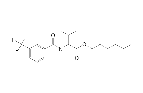 L-Valine, N-(3-trifluoromethylbenzoyl)-, hexyl ester