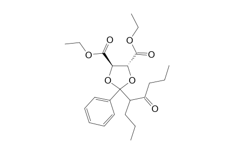 Diethyl (4R)-trans-2-phenyl-2-(5-oxooct-4-yl)-1,3-dioxolane-4,5-dicarboxylate