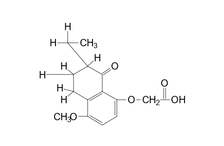 [(7-ethyl-4-methoxy-8-oxo-5,6,7,8-tetrahydro-1-naphthyl)oxy]acetic acid