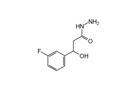 3-(m-fluorophenyl)hydracrylic acid, hydrazide