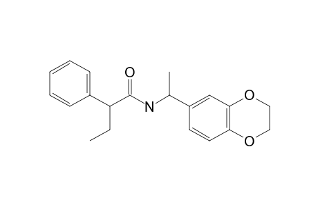 N-[1-(1,4-benzodioxan-6-yl)ethyl]-2-phenylbutyramide