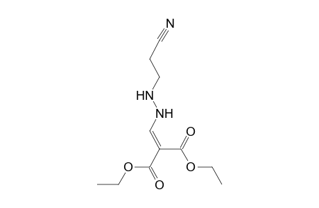 {[2-(2-cyanoethyl)hydrazino]methylene}malonic acid, diethyl ester