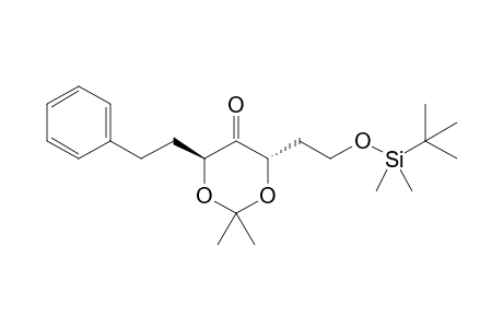 (4S,6S)-4-[2-[tert-butyl(dimethyl)silyl]oxyethyl]-2,2-dimethyl-6-phenethyl-1,3-dioxan-5-one