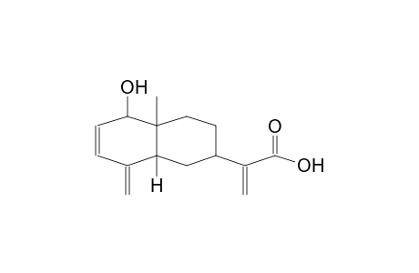 1-HYDROXY-4-METHYLIDENE-10-METHYL-7-(1'-HYDROXYCARBONYLVINYL)-BICYCLO-[4.4.0]-DEC-2-ENE