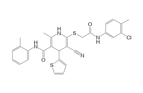 3-pyridinecarboxamide, 6-[[2-[(3-chloro-4-methylphenyl)amino]-2-oxoethyl]thio]-5-cyano-1,4-dihydro-2-methyl-N-(2-methylphenyl)-4-(2-thienyl)-