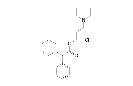 alpha-phenylcyclohexaneacetic acid, 3-(diethylamino)propyl ester, hydrochloride