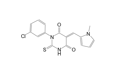 (5E)-1-(3-chlorophenyl)-5-[(1-methyl-1H-pyrrol-2-yl)methylene]-2-thioxodihydro-4,6(1H,5H)-pyrimidinedione